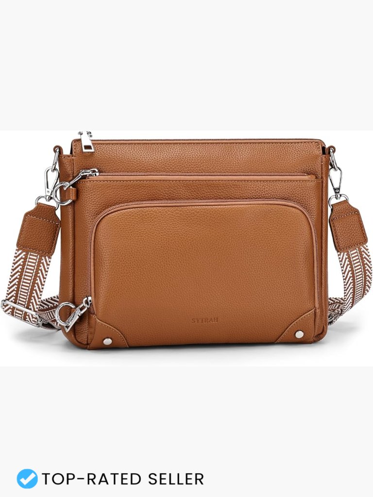 Anti-Theft Crossbody Purse With Rfid Blocking Built-In Wallet Travel Bag